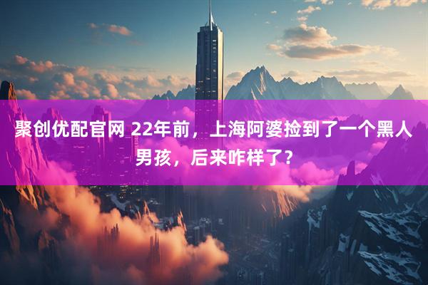聚创优配官网 22年前，上海阿婆捡到了一个黑人男孩，后来咋样了？
